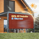 VICLLAX Shade Fabric Sun Shade Cloth with Every 2 FT Grommets for Patio Garden Pergola Cover Canopy 20x20 FT, Rust Red by GreenHaven Gardens