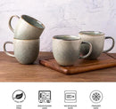 AmorArc 12oz Coffee Mugs, Ceramic Coffee Mugs set of 6 for Man, Woman, Dad, Mom, Modern Coffee Cups with handle for Latte/Cappuccino/Milk/Cocoa. Dishwasher&Microwave Safe, Reactive Glaze by CozyNest Decor