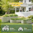 KING BIRD Raised Garden Bed Kit 2025 Upgraded Quick-Setup Galvanized Planter Garden Box Outdoor for Gardening, Vegetables, Flowers, 74x36x23 in, Olive Green by GreenHaven Gardens
