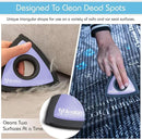 Analan Mini Pet Hair Remover for Car Detailing Supplies, Carpet Dog Hair Remover for Car Interior, Triangle Dog Hair Remover for Auto Detailing, Couch, Furniture, Lint, Carpet(Purple) by CozyNest Decor
