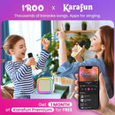 IROO Mini Karaoke Machine for Kids, 2025 TOP Toys Birthday Gifts Ideas for Girls Ages 4, 5, 6, 7, 8, 9, 10, 12+ Years Old, Portable MP3 Player with 2 Wireless Mics for Party by TinyTreasures Baby Boutique