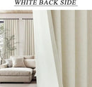 DANCURTON Beige Short Black Out Curtains 58 Inch Long for Bedroom 58 Inch Length Window Treatments Boho Kitchen Farmhouse Thermal Cooling Curtains for Summer Heat Living Room Bathroom 2 Panel Set by CozyNest Decor