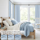 DANCURTON 108 Inch Curtains 2 Panel Set Light Blue Linen Floor to Ceiling Darkening Extra Long Living Room Curtains 108 Inches Long Insulated Thermal Drapes for Summer Heat Blocking Patio Sliding Door by CozyNest Decor