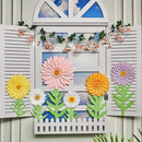 3D Paper Flowers Decorations for Wall, Large Daisy Paper Flowers for Bulletin Board, Wedding, Baby Shower, Tea Party, Classroom, Bedroom Decor by CozyNest Decor
