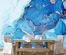 Blue Marble Wallpaper Abstract Gold Art Mural Wallpaper for Living Room Bedroom Dining Room Basement(Not Self-Adhesive) by TinyTreasures Baby Boutique
