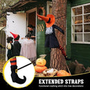 POPGIFTU 53" Halloween Crashing Witch Decoration – Funny Flying Witch for Tree, Yard, Porch & Outdoor Halloween Decor by CozyNest Decor