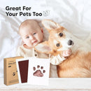 4-Pack Inkless Baby Hand and Footprint Kit - Mess Free Ink Pad for Newborn Keepsake, Dog Nose & Paw Print Kit, Clean Touch Ink Pad for Baby Hand & Footprints, Ideal New Mom Gifts (Auburn, L) by TinyTreasures Baby Boutique
