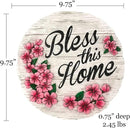 Spoontiques - Garden Décor - Bless This Home Stepping Stone - Decorative Stone for Garden by CozyNest Decor