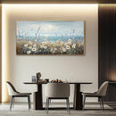 PHAOHUAXM Large Canvas Printing Artworks Mural Wall Decor For Living Room Wall Art For Bedroom Office Decor Blue Ocean Paintings Flowers Watercolour Wall Pictures Home Decor Wood Framed 30x60 In by CozyNest Decor