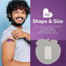 BioSwiss Bandages, Eggplant and Peach Shaped Adult Self Adhesive Bandage, Latex Free Sterile Wound Care, Funny First Aid Kit Supplies for Adults, 24 Count by TinyTreasures Baby Boutique