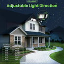 ALUSSO® Motion Sensor Outdoor Lights, 40W 4000LM 3 Modes Flood Lights Outdoor Motion Sensor, 3CCT 3 Heads Outdoor Security Light Wet Location Use for House Garage Yard Walkway, Black,ETL by GreenHaven Gardens