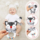 Baby Rattles 0-6 Months Newborn Toys Infant Toys 0-6 Months Rattles for Babies 0-6 Months Baby Toys 0-6 Months, Black and White High Contrast Baby Toys for 0 3 6 9 12 Months (Baby Rattles) by TinyTreasures Baby Boutique