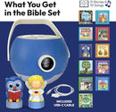 Kids Book Projector – 6 Bible & 5 Classic Read-Aloud Stories, 10 Songs & Night Light & Soothing Dream Music | Children Ages 3+ Storytime Projector for Kids & Toddler | Toys, Owl & Angel by TinyTreasures Baby Boutique