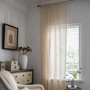 Sutuo Home Boho Curtains Crochet Lace Semi-Sheer Bohemian Hollow Knitted Handmade Tassels, Rod Pocket Window Treatment Vintage Rustic Farmhouse Drapes for Living Bedroom, 1 Panel 59" W x 63" L, Beige by CozyNest Decor