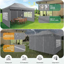 COBIZI 10x15 Heavy Duty Pop up Canopy Tent with 4 sidewalls Commercial Outdoor Canopy Wedding Party Tents for Wedding All Season Wind & Waterproof Gazebo with Carry Bag, Gray(Frame Thickened) by GreenHaven Gardens