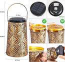 JSOT Outdoor Solar Lantern - 2 Pack Solar Outdoor Lights Hanging Lantern Patio Lanterns Decorative for Garden Yard Backyard Front Porch Halloween Christmas Day by GreenHaven Gardens