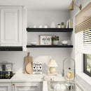 Single Floating Shelves 36 inch Long, Large 10 in Deep Wall Shelves Heavy Duty 70 lbs for Bedroom, Bathroom, Living Room, Kitchen, Office, Modern Shelf Home Decor, Set of 1, Black by CozyNest Decor