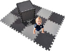 XMTMMD Soft Non-Toxic Foam Baby Play Mat | Toddler Playmat | EVA Foam Interlocking Tiles for Gym, Nursery, Playroom | 18 Squares Foam Floor Mats for Kids & Babies | Colorful Jigsaw Puzzle Play Mat by TinyTreasures Baby Boutique