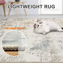 6x9 Area Rugs for Living Room - Washable Rug Modern Abstract Soft Large Neutral Non-Slip Carpet Indoor Floor Stain Resistant Thin Carpets for Bedroom Dining Room Farmhouse Nursery Home Office Multi by TinyTreasures Baby Boutique