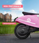 Kids Motorcycle, 2 Wheel Electric Motorcycle for Girls Ages 8-14, 24V Ride on Toys with Music, Story, Headlight, 3 Speed Options, Up to 60min Ride Time, for Riders up to 143 lbs, Easy Assemble, Pink by TinyTreasures Baby Boutique