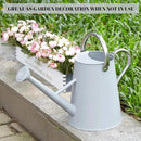 1.5 Gallon Watering Can for Outdoor Plants,Large Metal Plant Watering Pot with Removable Spout,Flower Garden Water Can Watering Pot,Galvanized Steel Watering Can with Stainless Steel Handles，Grey by GreenHaven Gardens