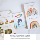 Baby Memory Book for Girl or Boy - First Year Unisex Ocean Keepsake to Log Newborn 1st Milestone - Gender Neutral Sea Photo Album Dairy - Nautical Themed Stuff Journal - Elegant New Parents Baby Gifts by TinyTreasures Baby Boutique