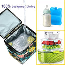 Breastmilk Cooler Bag with Ice Pack Fits Up to 9oz Bottles - Insulated Baby Bottle Cooler with Strap - Nursing Mom & Daycare Travel by TinyTreasures Baby Boutique