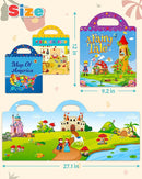 Benresive Reusable Sticker Books for Kids 2-4, Sticker Books for Toddlers 1-3 2-4, Toddler Travel Toys Activities Crafts Gifts - America Map, Fairy, My House by TinyTreasures Baby Boutique
