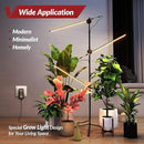 Grow Light with Stand for Indoor Plants, 3 Head 45W 168 LEDs Full Spectrum Adjustable Plant Light, 59'' H Tall Premium Aluminum Tripod Floor Stand for Indoor Gardening and Home Decoration by GreenHaven Gardens