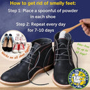 Gran's Remedy Shoe Deodorizer and Foot Powder for Smelly Feet - Effective Shoe Odor Eliminator in Travel Size - Absorbs Sweat and Moisture for Shoes and Feet - Unscented by CozyNest Decor