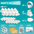 Booboo® Magnetic Child Safety Cupboard Locks for Children x10 Locks + x1 Key, Baby Proofing for Kitchen, Cabinets and Drawers, 30 Second Install No Drilling 3M Adhesive (10 Pack) by TinyTreasures Baby Boutique
