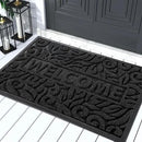Yimobra Welcome Mat Outdoor, 36x24 Waterproof Door Mat Outside Entrance, All-Weather Non Slip Front Door Mat, Low-Profile Entryway Mat Indoor, Porch and Patio, Black by CozyNest Decor