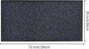 fani Heavy Duty Large Outdoor Indoor Entrance Black Doormat Waterproof Low Profile Entrance Rug Front Door Mat Patio Anti-Skid Rubber Back, 35x72 inch (Gray) by GreenHaven Gardens