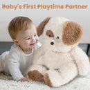 iPlay, iLearn Dog Stuffed Animal, Soft Plush Baby Toy, Infant 18" Big Cute Fluffy Puppy Toy, Ultra Soft Nursery Bedtime Huggable Birthday Gifts for Toddlers Girls Boys Kids Age 0 and up by TinyTreasures Baby Boutique