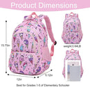 CLUCI Kids Backpack for Girls Bookbags Preschool Backpack Toddler Daycare School Bag Elementary Kindergarten Lightweight Waterproof Pink Unicorn by TinyTreasures Baby Boutique