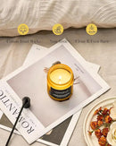 M&SENSE Limocello Summer Scented Candle, 7.05oz 50 Hours Long Lasting Burn Non Toxic Natural Soy Wax Lemon Highly Scented for Home Decor, 2 Wick Relaxing Candle Gifts for Yoga Spa Meditation by CozyNest Decor