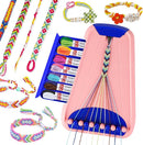 Rdfmy Friendship Bracelet Making Kit for Girls, Arts and Crafts Bracelets String Maker Kit for Kids Ages 8-12 Christmas Birthday Gifts Pink with Blue by TinyTreasures Baby Boutique
