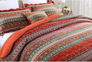 NEWLAKE Striped Classical Cotton 3-Piece Patchwork Bedspread Quilt Sets, Queen Size by CozyNest Decor