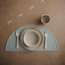 mushie Round Dinnerware Bowls for Kids | Made in Denmark, Set of 2 (Vanilla) by TinyTreasures Baby Boutique