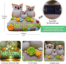 Nacome Solar Owl Statues for Garden Decor: Welcome Sign Outside Lawn for Patio/Balcony/Yard Art/Lawn Ornament House Warming Gifts for Mom/Women by GreenHaven Gardens