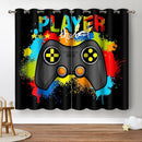 Jekeno Gaming Game Controller Blackout Curtains - Kids Boys Teens Teenagers Room Bedroom Colorful Gamer Gamepad Decor Home Living Room Darkening Grommet Window Drapes 2 Panel Set, 42"x54" by TinyTreasures Baby Boutique