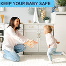 Magnetic Safety Lock Kit 2-Pack Replacement Key, 3M Adhesive Easy Installation, Baby Proofing Magnetic Locks for Cabinets and Drawers by TinyTreasures Baby Boutique