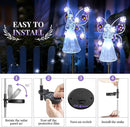 GIGALUMI Solar Angel Garden Stake Lights - 2 Pack Angel Solar Lights Outdoor Garden, Eternal Light Angel with 7 LEDs for Cemetery Grave Decorations, Memorial Gift, Christmas Yard Art, Sympathy Gifts by GreenHaven Gardens