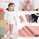 U·nikaka Toddler Baby Girls Pants Ribbed Infant Pants Leggings Toddler Baby Girl Bottoms Leggings 2 Packs by TinyTreasures Baby Boutique