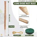 EcoNour Moss Pole for Plants – 48 inches 2 Pack | Monstera Plant Support for Plant Climbing and Growth | Elevate Your Indoor Garden, Plant Support for Indoor Potted Plants to Grow Upwards by GreenHaven Gardens