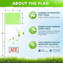 Fluorescent Lime Marking Flags 1000 Pack - 4x5x15 Inch Marker Flags for Outside - Markers For Lawn, Irrigation, Landscaping, Survey & Sprinkler Head Marking