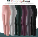 12 Pack Girls Leggings Toddler Girl Pants Casual Yoga Pants for Girls High Waisted Stretch Leggings Kids by TinyTreasures Baby Boutique