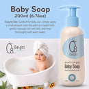 Oeight Baby Body Wash, 100% Natural Active Ingredients Sensitive Skin Baby Wash with Aloe Vera, Chamomile, Olive Oil & Provitamin B5, Dermatologically & Hypoallergenic Tested Mild Foaming Soap, 200ml by TinyTreasures Baby Boutique
