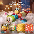 TUMAMA Baby Toys for 0, 3, 6, 9, 12 Months,Caterpillar Sensory Toys,Infant Baby Stuffed Animal Activity Soft Toys with Teether, Tummy Time Sensory Toys,Newborn Infant Sensory Toys Birthday Gifts by TinyTreasures Baby Boutique