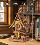 ROKR Cuckoo Clock Mechanical 3D Wooden Puzzle Kit for Adults, DIY Wooden Clock Model Building Set, Unique Home Decor Gift for Women Men by TinyTreasures Baby Boutique